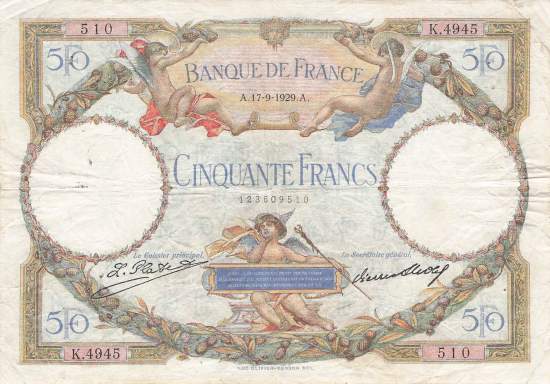 50 Francs 1929 p77a